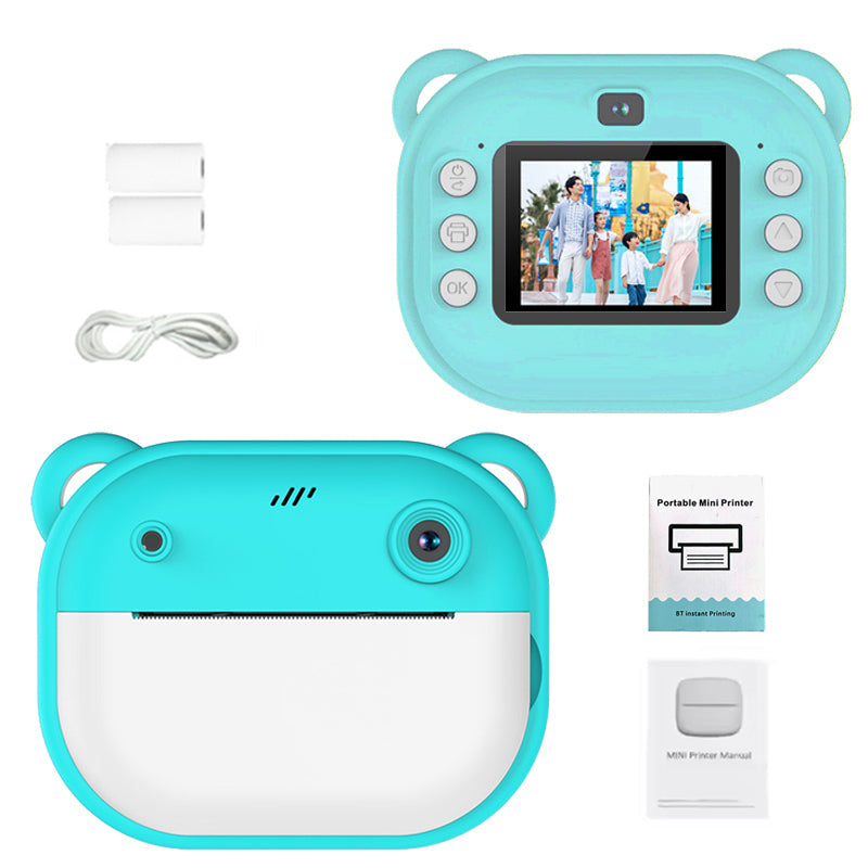 Fidtoy Kids Instant Print Camera 1080P Toddler Camera with 32GB Card