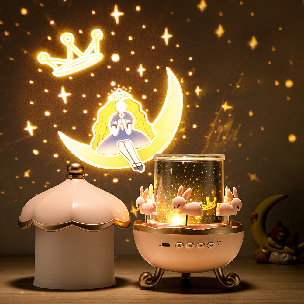 Fidtoy Multifunction Starry Sky Projector Night Light for Kids – Bluetooth Music & LED Ceiling Lamp