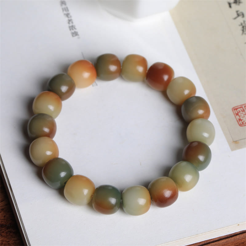 Buddha Stones Colorful Bodhi Seed Peace Wisdom Bracelet Bracelet BS 2