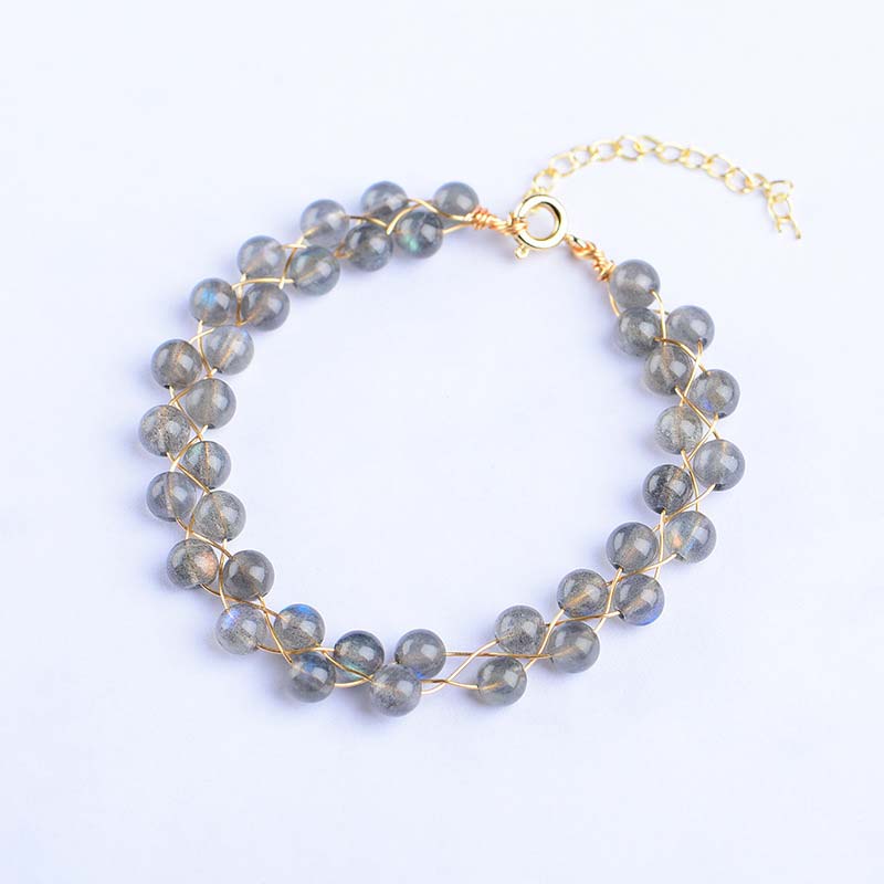 Buddha Stones Natural Moonstone Love Blessing Bracelet Bracelet BS 8