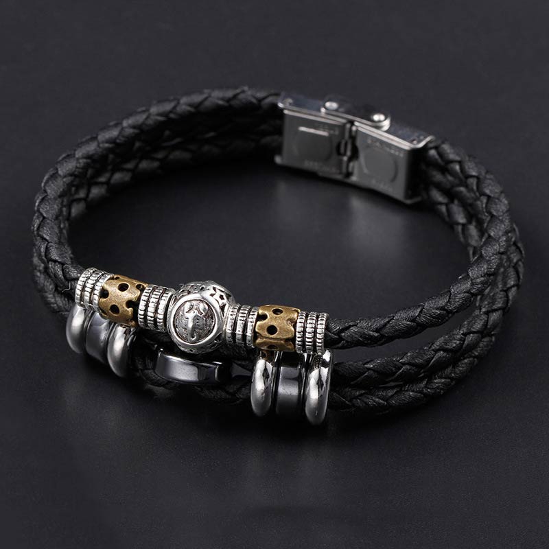 Buddha Stones 12 Constellations of the Zodiac Hematite Protection Bracelet Bracelet BS Scorpio
