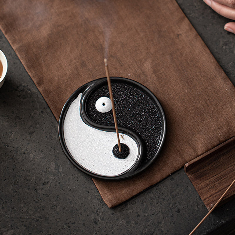 Buddha Stones Yin Yang Zen Balance Incense Holder Incense Burner BS 5