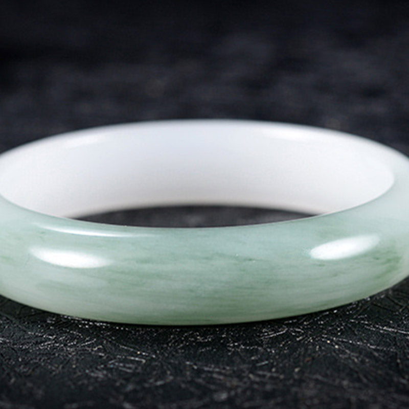 Buddha Stones Natural Jade Luck Healing Bangle Bracelet Bracelet BS 3