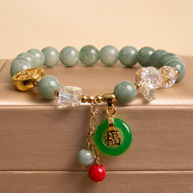 FREE Today: Blessing Good Luck Fu Character Charm Healing Bracelet FREE FREE 8
