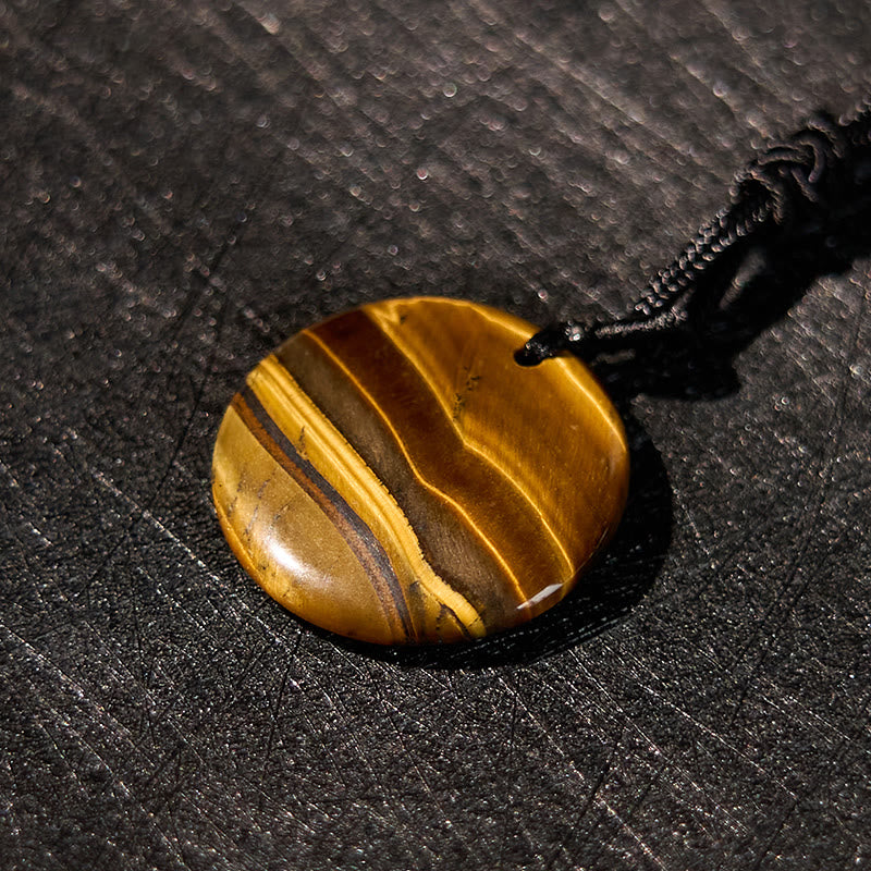 Buddha Stones Various Crystal Amethyst Tiger Eye Green Aventurine Yin Yang Spiritual Necklace Pendant Necklaces & Pendants BS 22