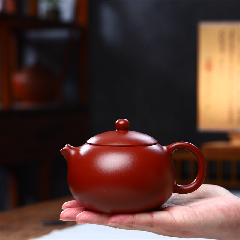 Buddha Stones Vintage Xishi Teapot Purple Clay Kung Fu Teapot 240ml Teapot BS 2