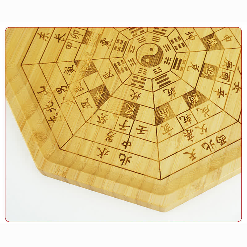 Buddha Stones Feng Shui Bamboo Bagua Map Harmony Energy Map Bagua Map BS 35