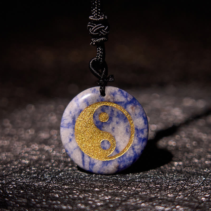 Buddha Stones Various Crystal Amethyst Tiger Eye Green Aventurine Yin Yang Spiritual Necklace Pendant Necklaces & Pendants BS 55