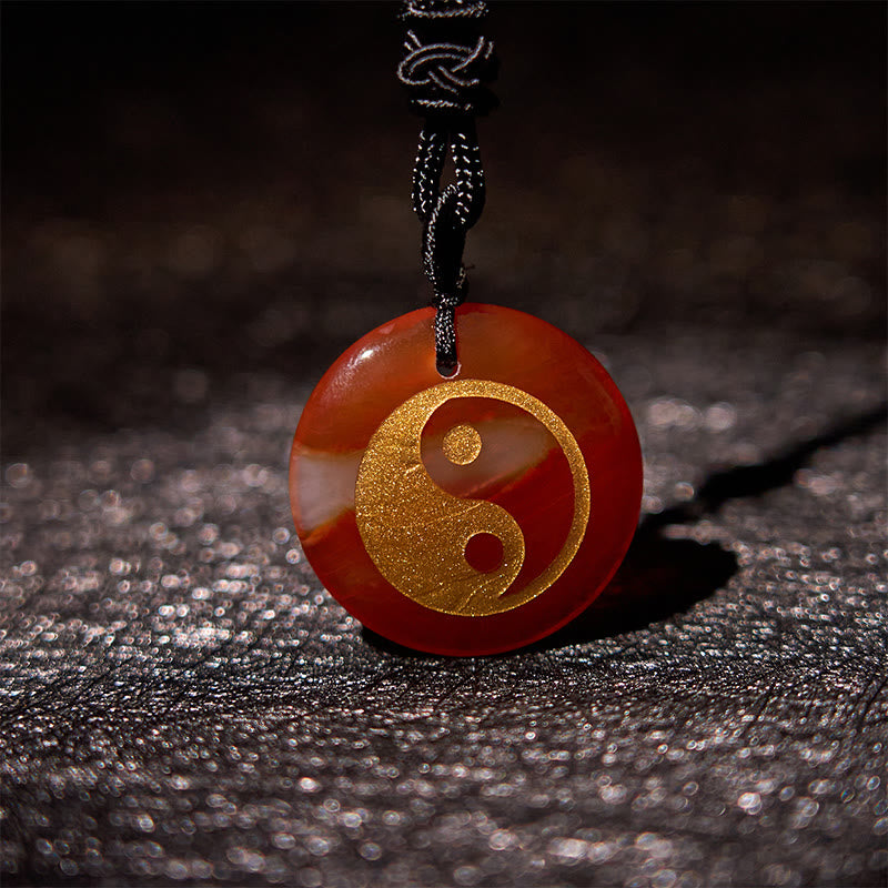 Buddha Stones Various Crystal Amethyst Tiger Eye Green Aventurine Yin Yang Spiritual Necklace Pendant Necklaces & Pendants BS 59