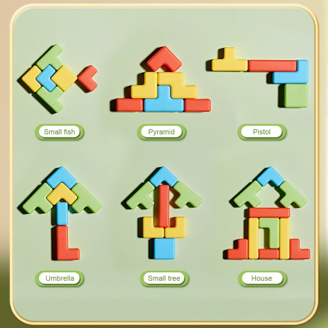 Juego de bloques Tetris de cohete espacial - 052