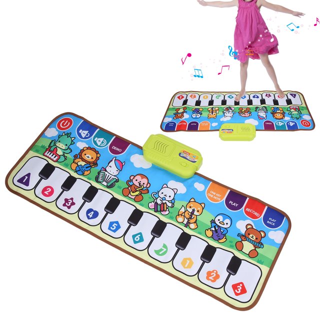Fidtoy Piano Music Mat – Musical Floor Play Mat for Babies and Kids