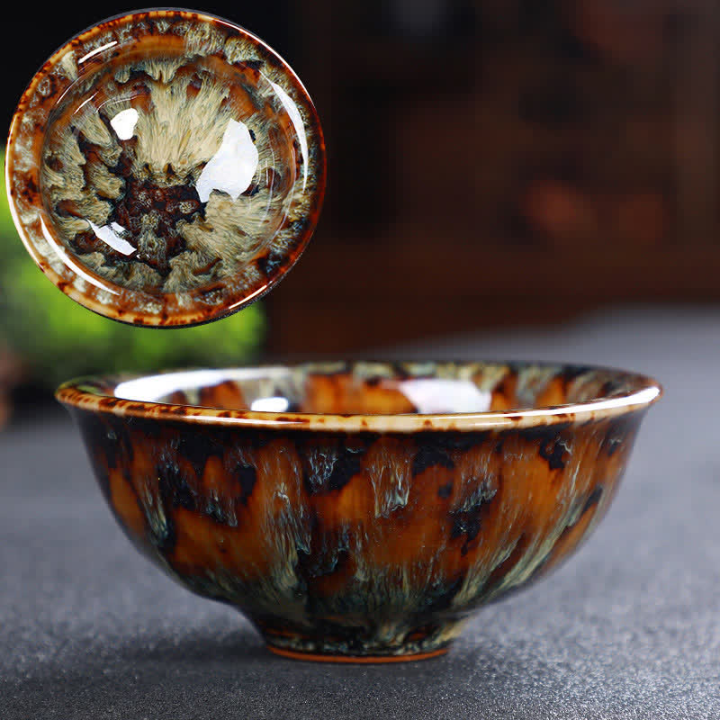 Buddha Stones Colorful Ceramic Teacup Home Office Tea Cups - image 13