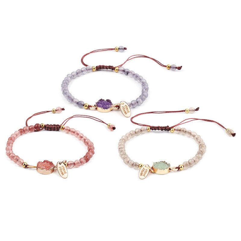 Buddha Stones Natural Crystal Charm Lucky Healing Bracelet Bracelet BS 9
