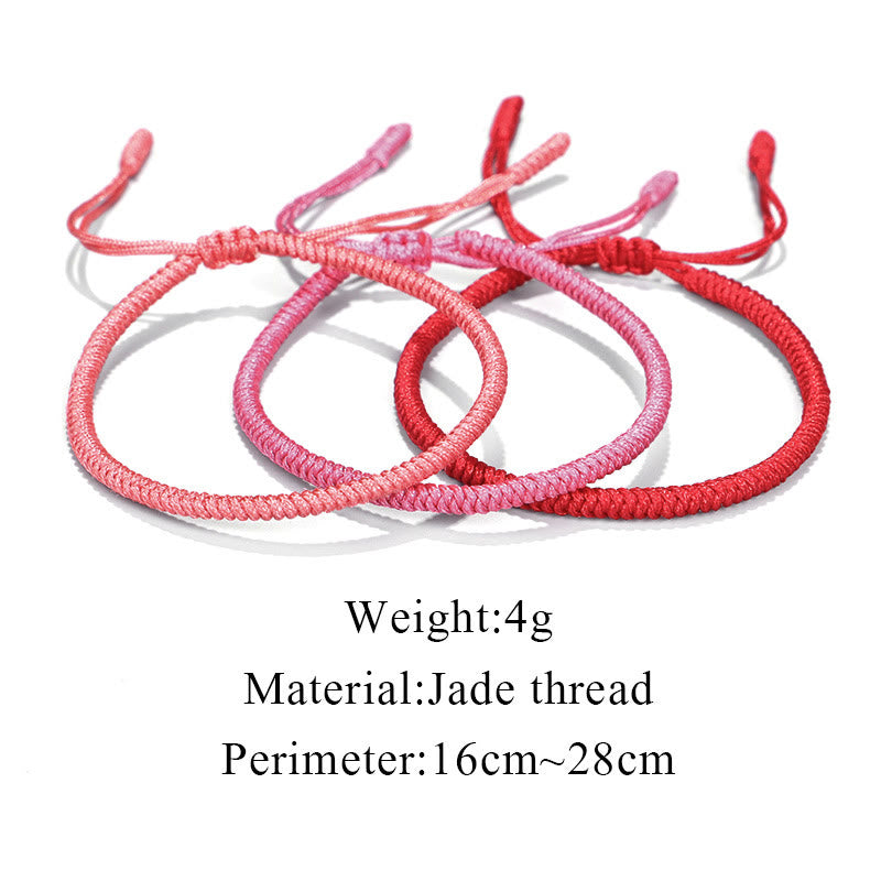 Buddha Stones Tibetan 3Pcs King Kong Knot Protection Braided Bracelet Bracelet BS 13