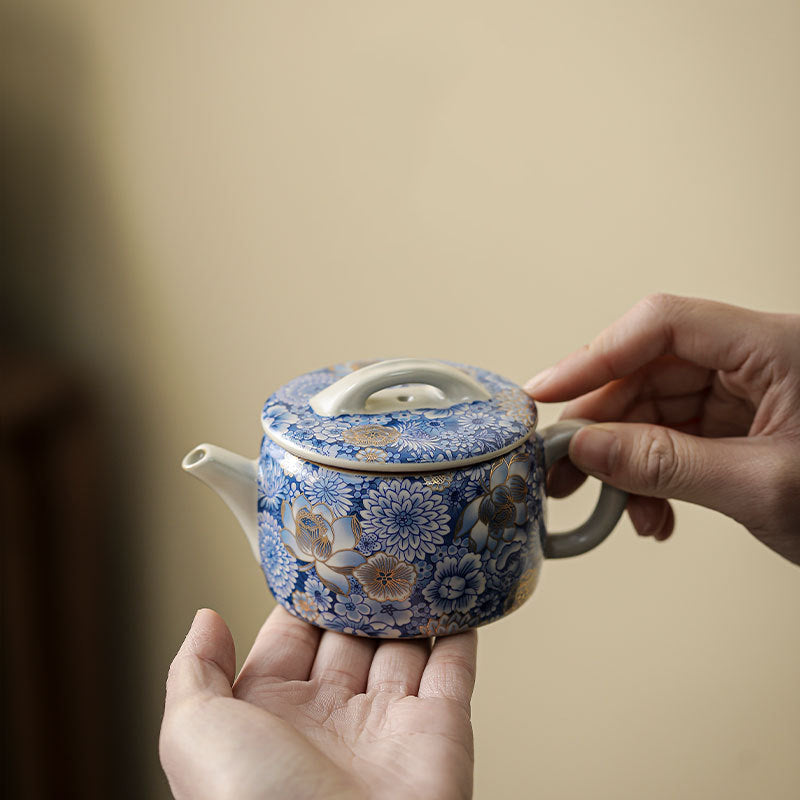 Buddha Stones Lotus Chrysanthemum Plum Blossom Flower Teacup Kung Fu Tea Cup Teapot Cup BS 17