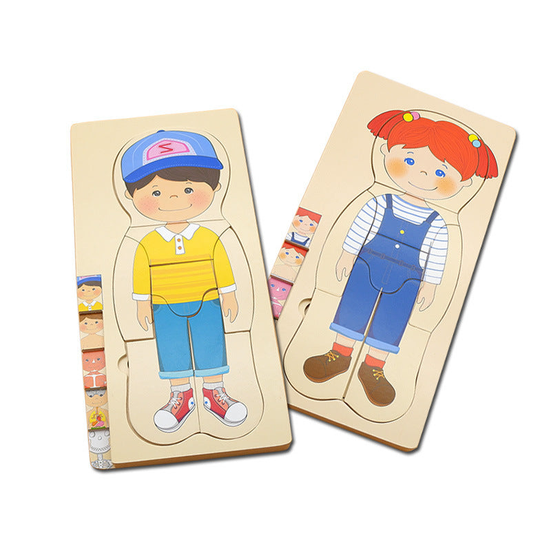 Boys' Body Structure Puzzle - Fun and Learn