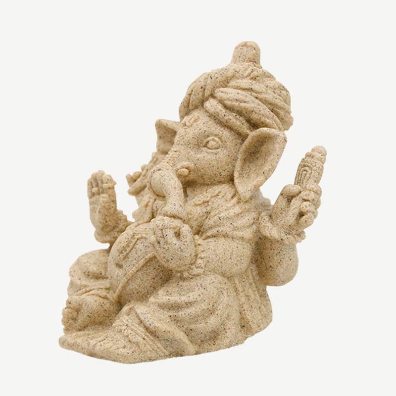 Buddha Stones Ganesh Ganpati Elephant Statue Blessing Protection Home Decoration Decorations BS 3