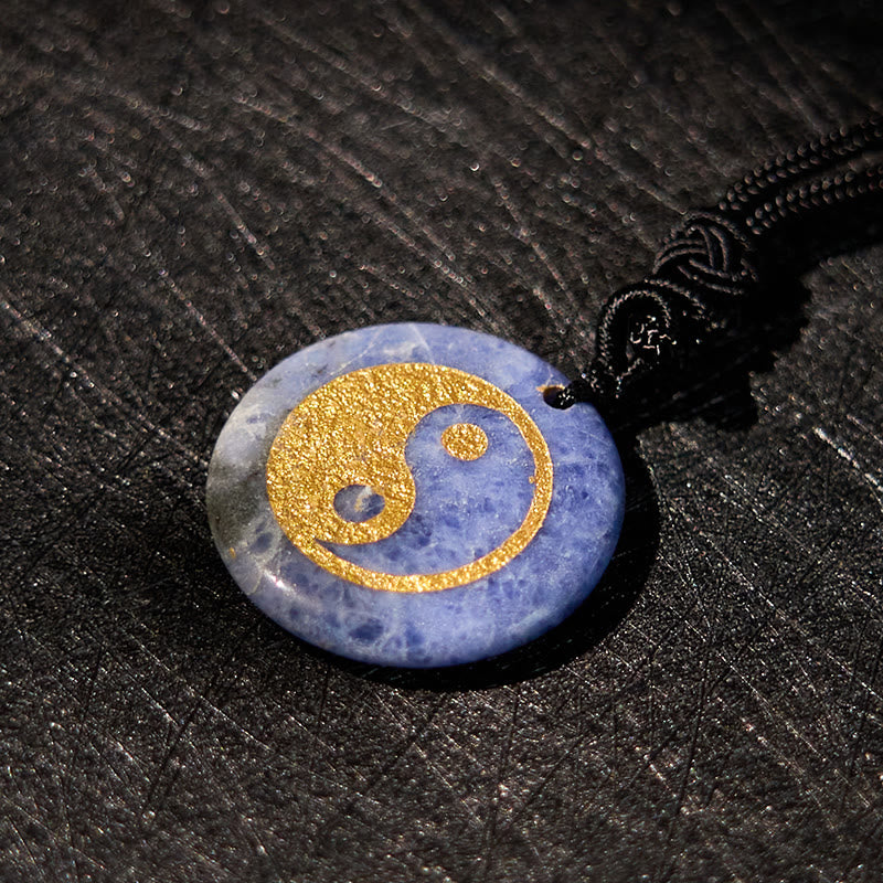 Buddha Stones Various Crystal Amethyst Tiger Eye Green Aventurine Yin Yang Spiritual Necklace Pendant Necklaces & Pendants BS 64