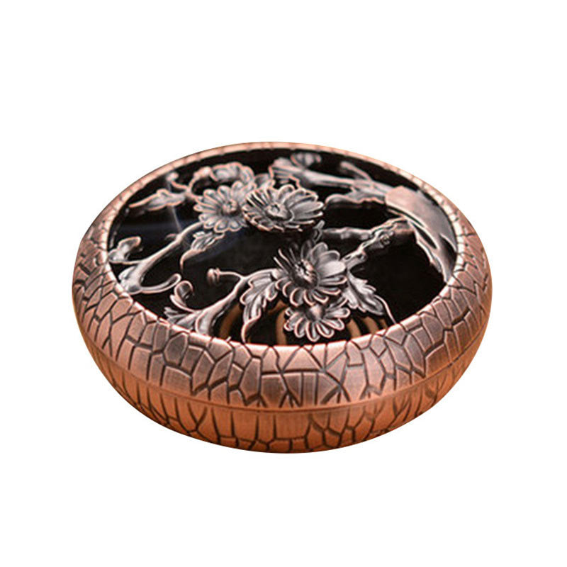 Buddha Stones Plum Flower Orchid Chrysanthemum Pattern Peace Incense Burner Decoration Decorations Incense Burner BS 2