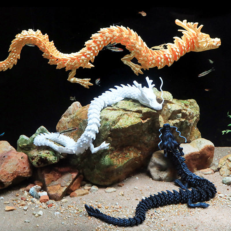 Buddha Stones Feng Shui Dragon Luminous 3D Printed Dragon Luck Success Home Decoration Decorations BS 2