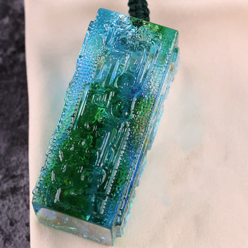 Buddha Stones Feng Shui Handmade Liuli Crystal Art Piece Home Office Decoration Decorations BS 4