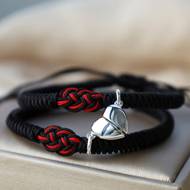 Foviel 2Pcs Tibetan Luck Chinese Knot Protection String Bracelet