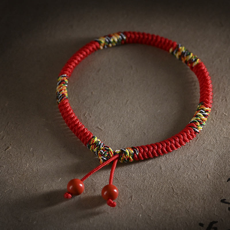 Buddha Stones Five Colors King Kong Knot String Protection Luck Bracelet Bracelet BS 3