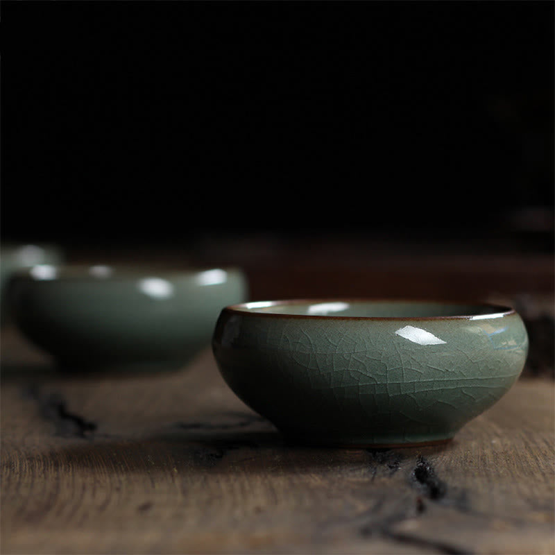 Buddha Stones Colorful Koi Fish Ceramic Teacup Kung Fu Tea Cup Bowl Cup BS 2