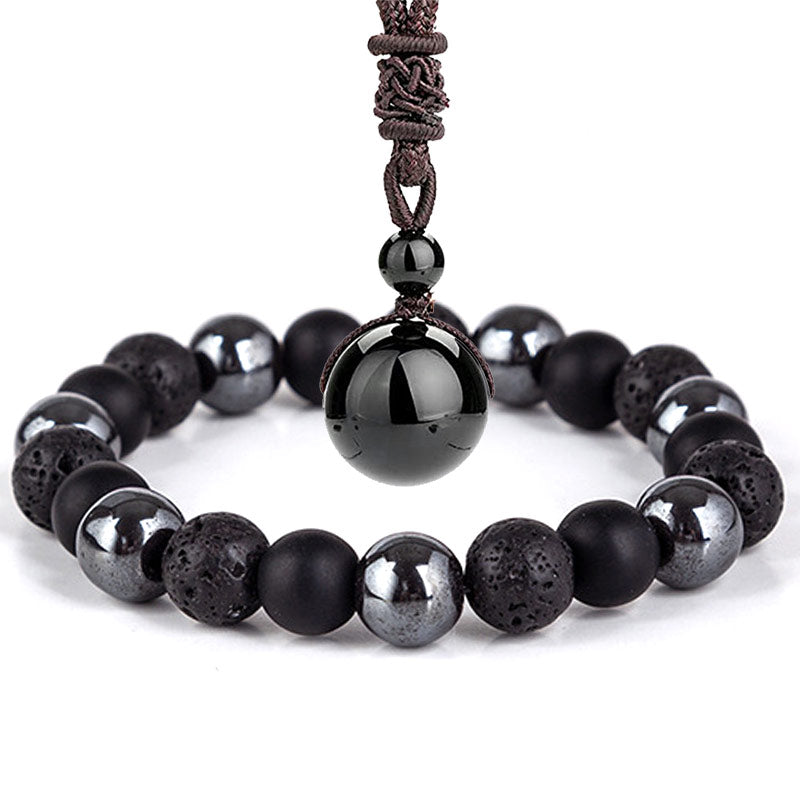 Buddha Stones Tibetan Tiger's Eye Bracelet Necklace Set Necklace, Bracelet BS 4