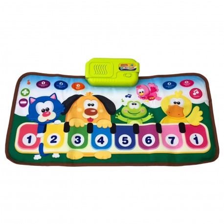 Fidtoy Piano Music Mat – Foldable Musical Floor Play Mat for Kids