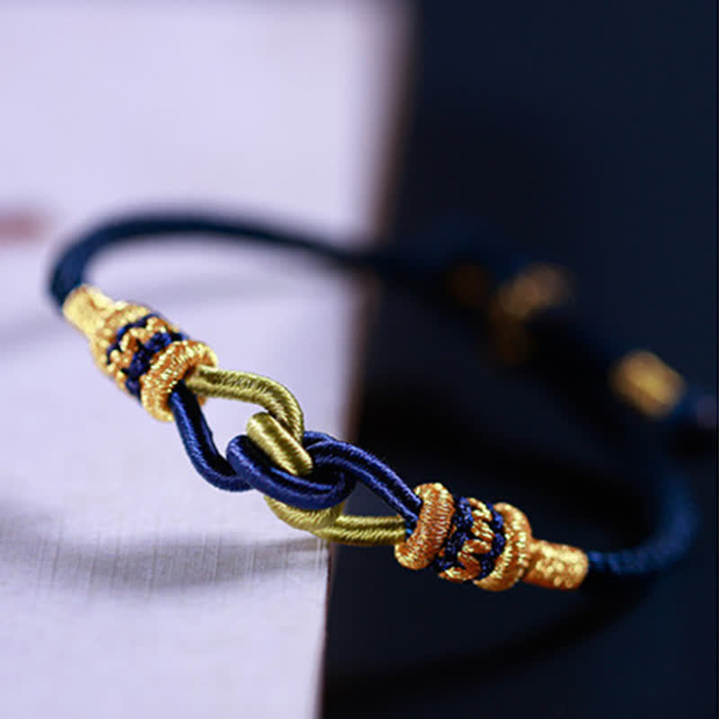 Buddha Stones Handmade Knotting Faith Strength Braid String Bracelet Bracelet BS 4