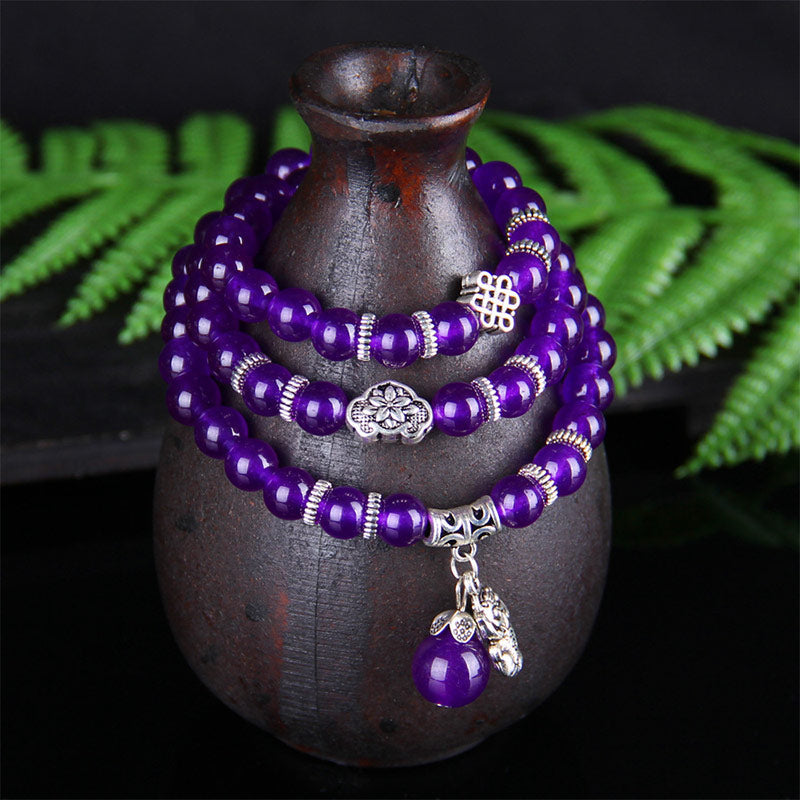 Bracelet de richesse Pixiu en améthyste Foviel