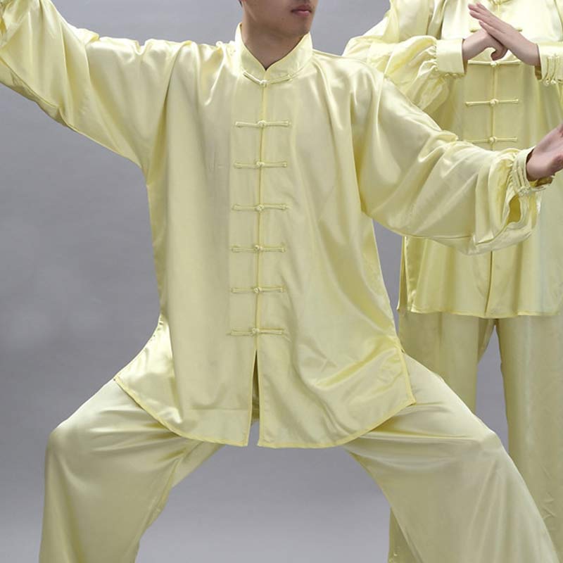 Foviel Simple Pattern Meditation Prayer Spiritual Zen Tai Chi Qigong Practice Unisex Clothing Set