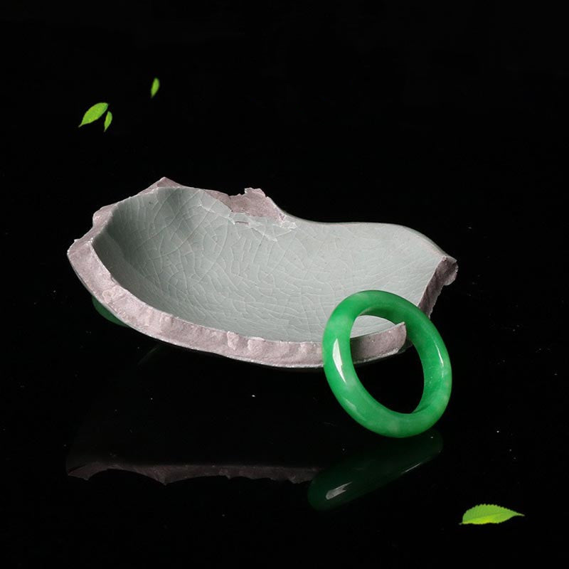 Buddha Stones Jade Abundance Luck Ring Rings BS 4