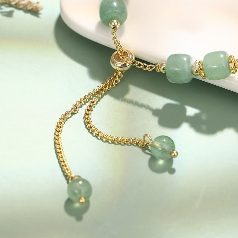 Buddha Stones Year of the Rabbit Natural Green Aventurine Luck Bead Bracelet Bracelet BS 3