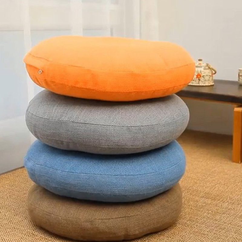 Buddha Stones Lotus Simple Pattern Linen Meditation Seat Cushion Home Living Room Decoration Decorations buddhastoneshop 5