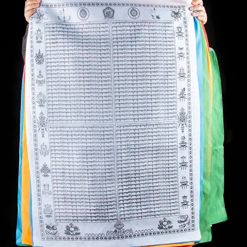 Buddha Stones Tibetan 5 Colors Windhorse Happiness Auspicious Outdoor Prayer Flag TIBETAN PRAYER FLAGS buddhastoneshop 8