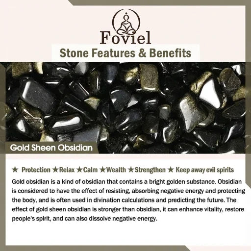 Buddha Stones Tibetan Obsidian Protection Necklace Necklace BS 10
