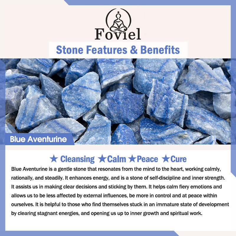Buddha Stones 108 Mala Blue Aventurine Beads Yoga Meditation Prayer Beads Necklace Bracelet BS 6