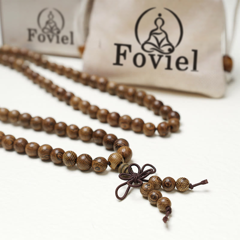 Buddha Stones 108 Mala Beads Bracelet Prayer Meditation Sandalwood Elastic Bracelet BS 18