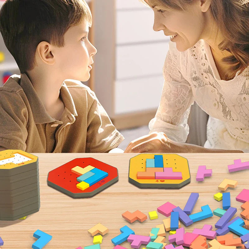 Colorful Tangram Puzzle™ - Creativiteit & Leerzaam - Tangram Puzzel
