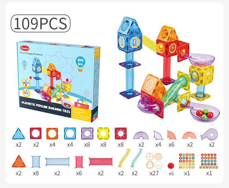 Onshine Magnetic Tiles Marble Run- Open ended Toys