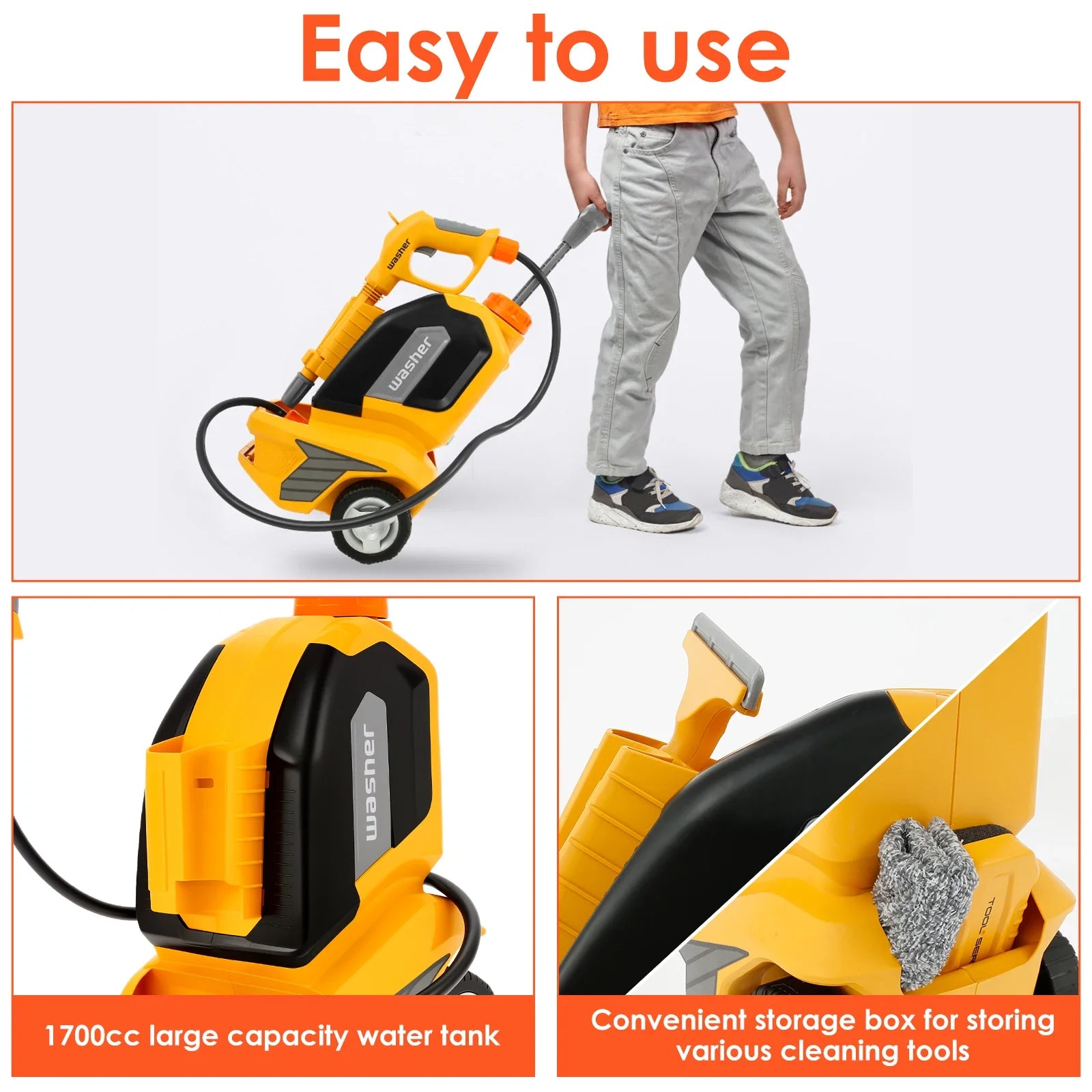 Lave-Auto – Ludique & Amusant – Set de Jeu Lave-Auto pour Enfants