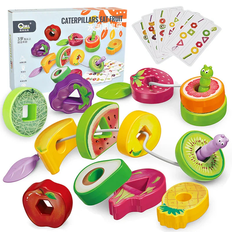 Fruit Lacing Game™ – Fijne motoriek – Fruit Kralen Speelgoed
