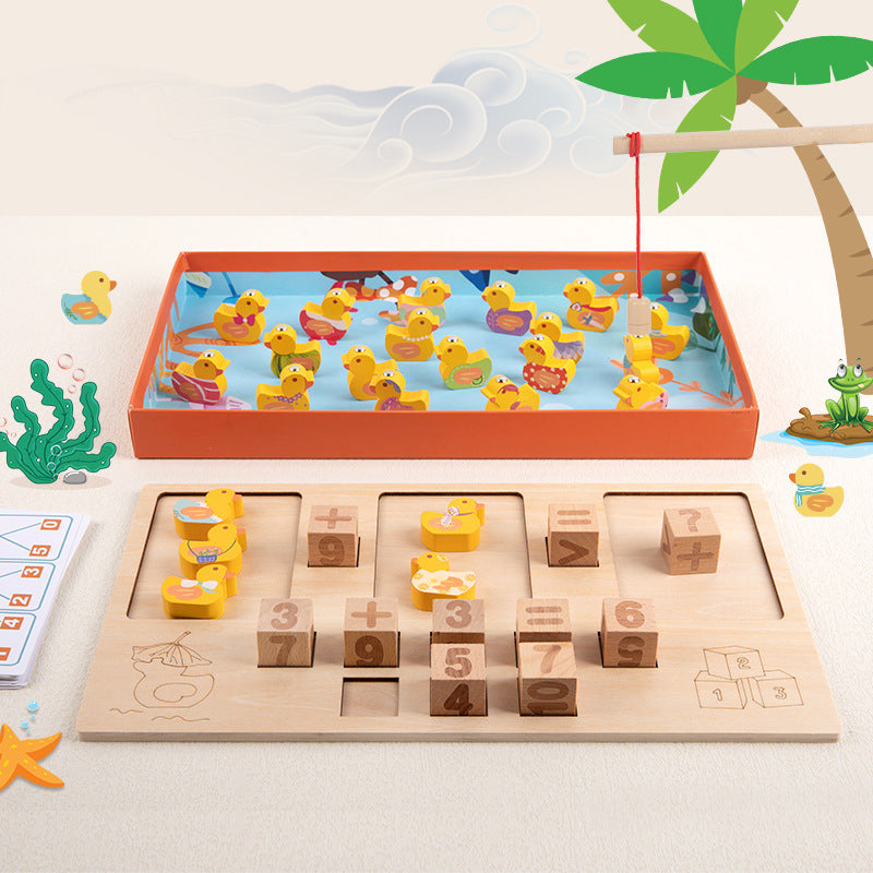 Jeu de comptage en bois Canard - Jouets éducatifs mathématiques