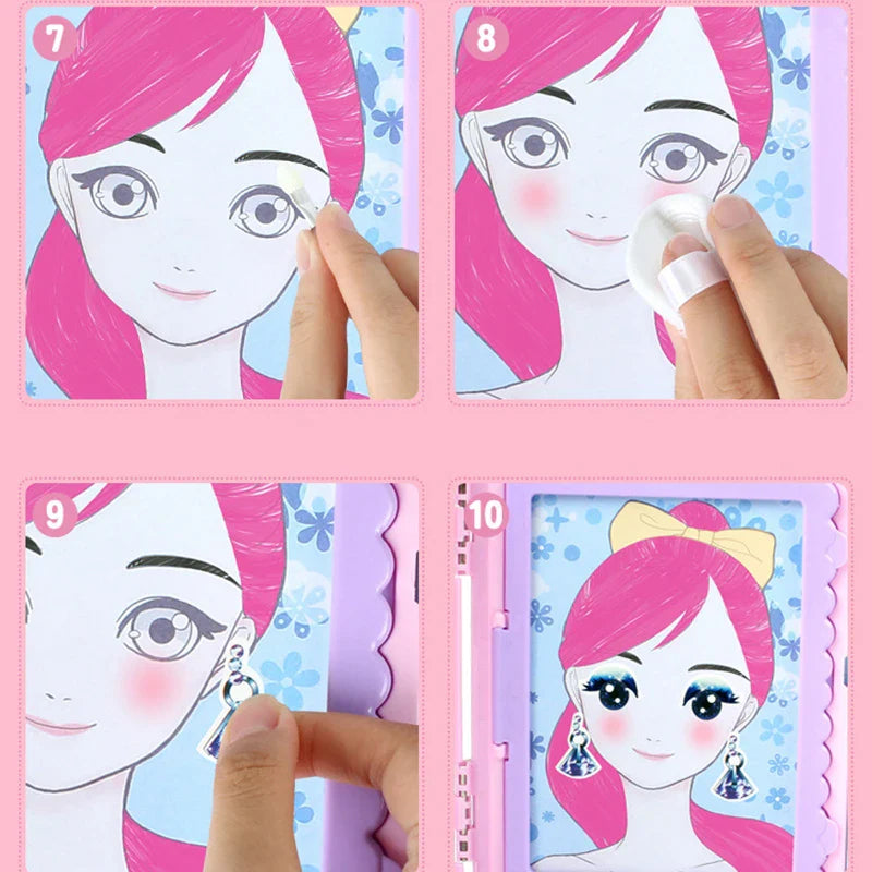 Glam Draw - Fantasía y diversión - Kit de maquillaje para dibujar