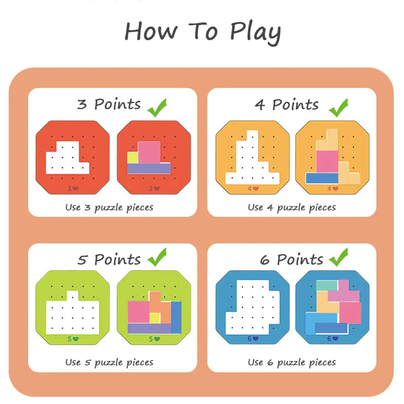 Colorful Tangram Puzzle™ - Creativiteit & Leerzaam - Tangram Puzzel