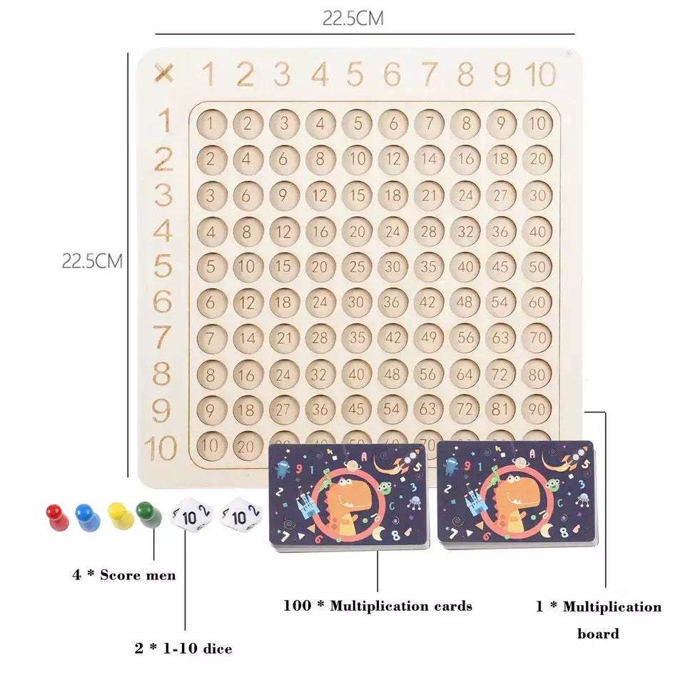 Juego de mesa de matemáticas de multiplicación - Juguetes matemáticos