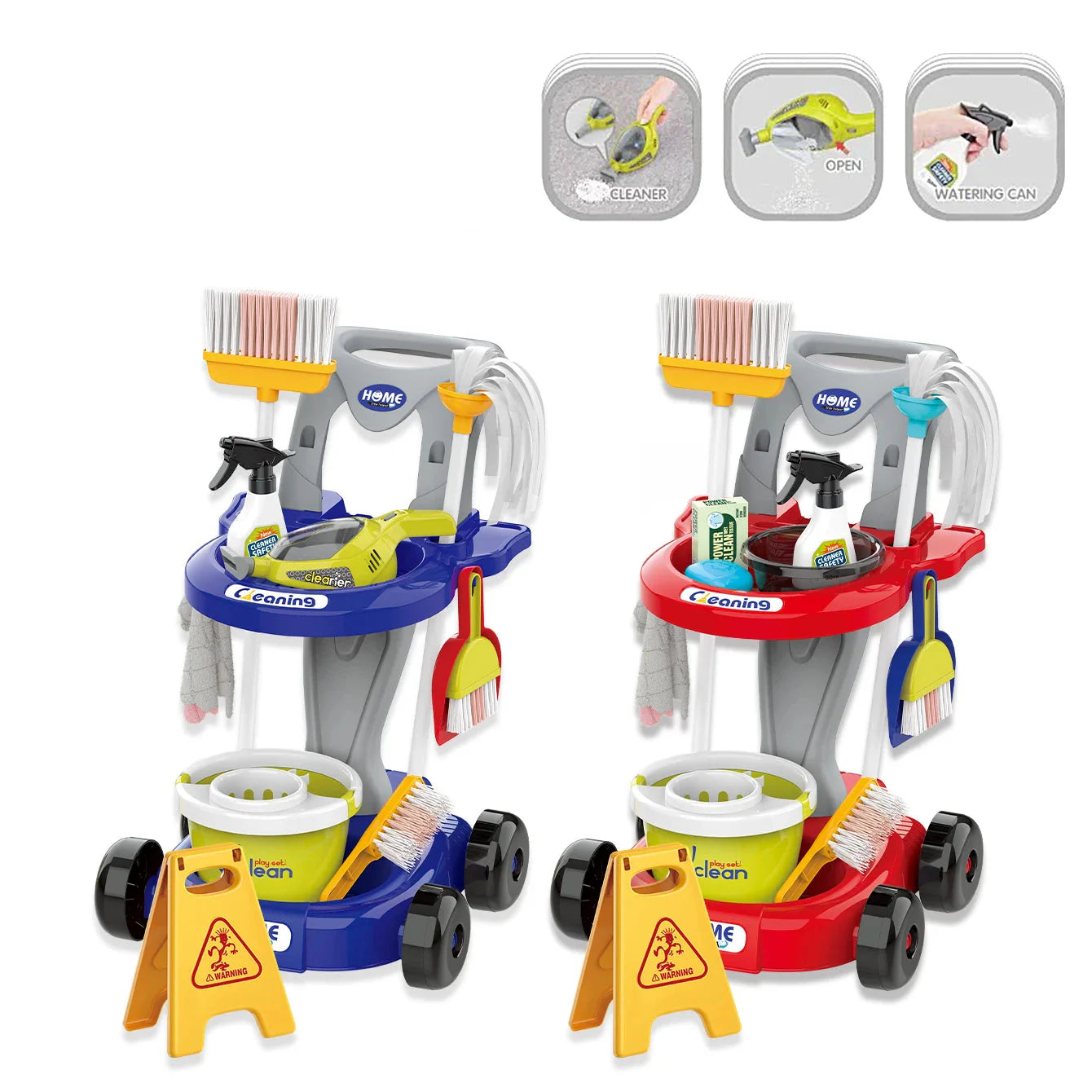 CleanPlay – Éducatif et Amusant – Chariot de Nettoyage Jouet