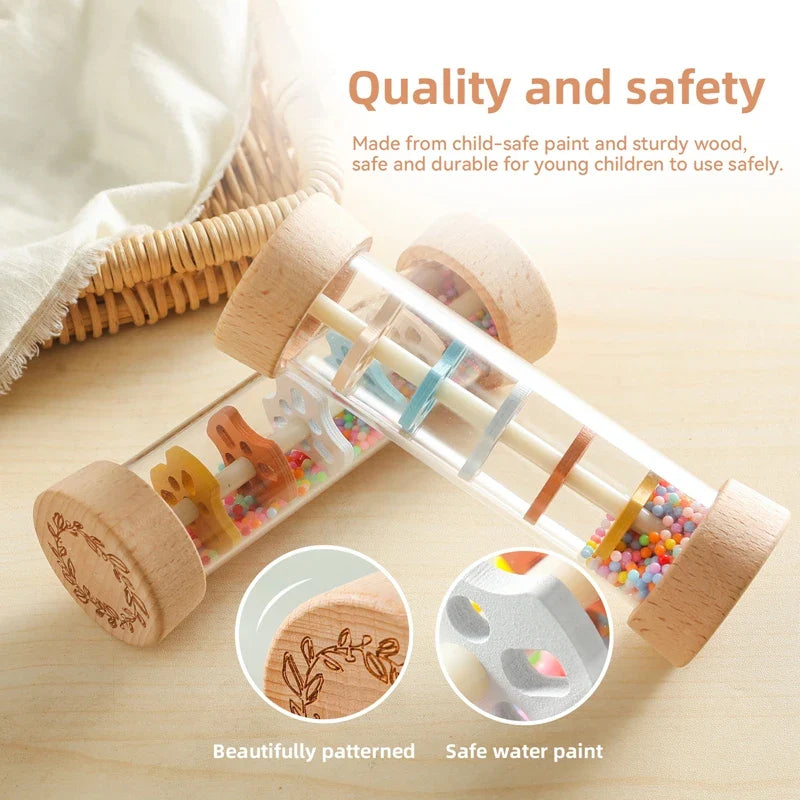 Baby Rain Stick™ – Palo de Lluvia Mágico – Juguete Sensorial